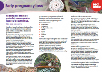 First Nations Early Pregnancy loss information resource